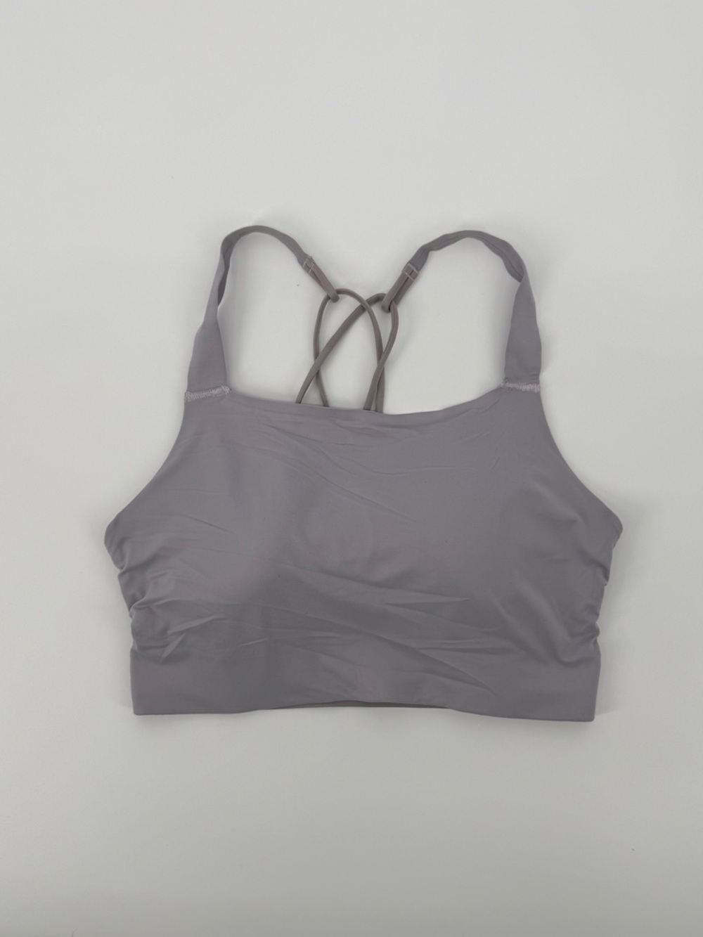 Nike Mauve Seamless Sports Bralette with Crossback Straps